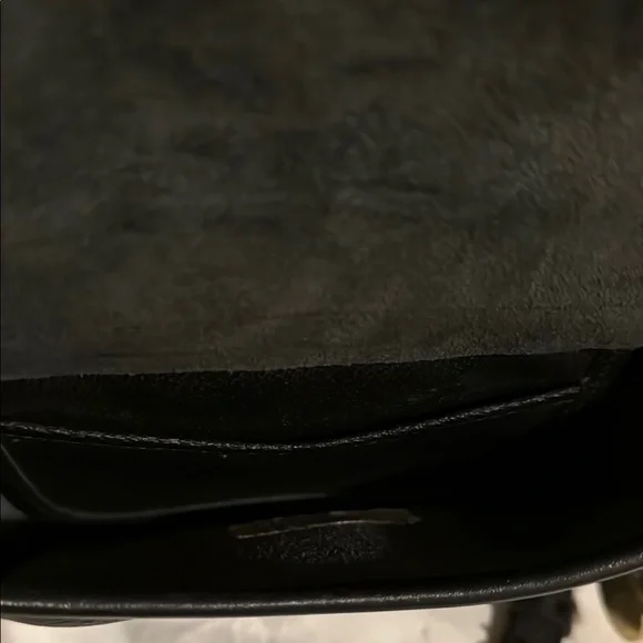 Black Leather Crossbody Bag - Picture 3 of 5